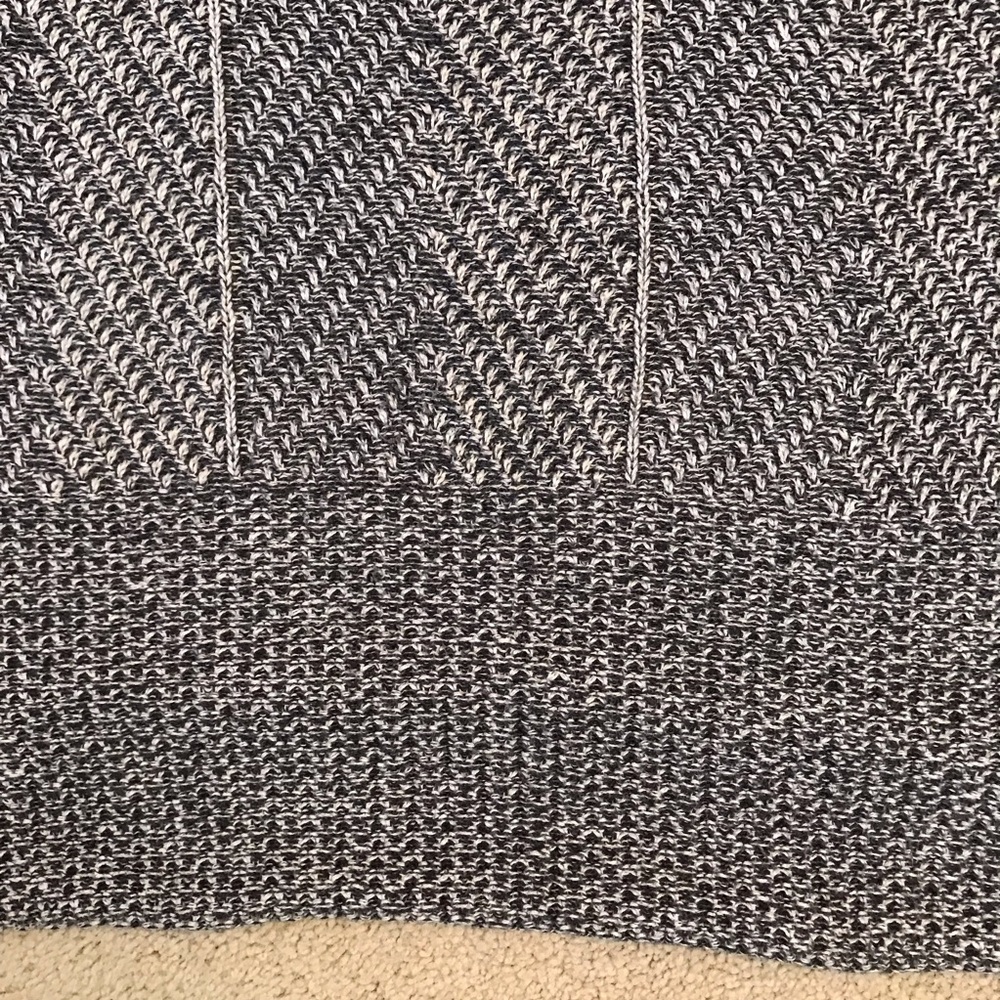 Eight Eight Eight Knit Poncho Sweater Womens Size 3X Cowl Neck Grey Cotton - Picture 6 of 7